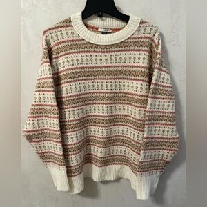 American Eagle Outfitters Multicolor Patterned Sweater